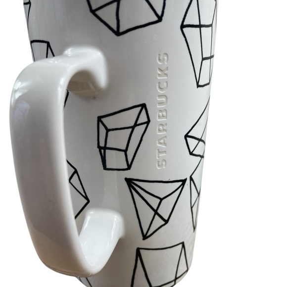 STARBUCKS - 2014 Geometric Cubes Prizms Dot Coffee Mug Cup Collection 16oz - Picture 2 of 5